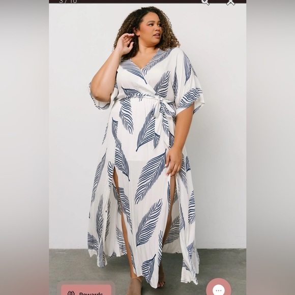 Baltic Born Corinth Maxi Dress/ Navy and White/Size XXXL - Picture 1 of 12